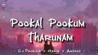 Pookal Pookum Tharunam song with Tamil Lyrics [upl. by Enimaj611]