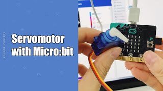 Servomotor with microbit [upl. by Yduj]