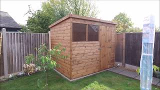 Gorilla Sheds  8 x 6 pent garden shed standard [upl. by Melodie]