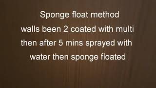 Plastering sponge float method what Ive learned from youtube [upl. by Nihahs]