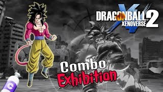 Dragon ball xenoverse 2  Son Goku Ssj4 Combo Cancel Kamehameha deplacement [upl. by Vernen]