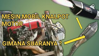 tes suara mesin mobil dengan knalpot resing motor  auto ngakak 😆 [upl. by Ellehctim]