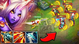 We gave Soraka a Banana MACHINE GUN WHEN SORAKA GOES FULL AD [upl. by Jacey183]