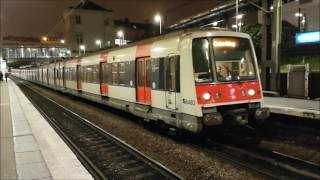 MI79 Livrée Stif et MI84  A la gare de Denfert Rochereau sur la ligne B du RER [upl. by Hake]