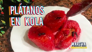 Receta Plátanos en Kola  Comida Colombiana [upl. by Cacie218]