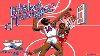 Basket Manager gameplay PC Game 1990 [upl. by Nesline]