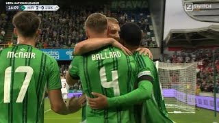 Daniel Bellard Goal  Northern Ireland vs Luxembourg 20 Goals ResultsExtended highlights [upl. by Aidnama]