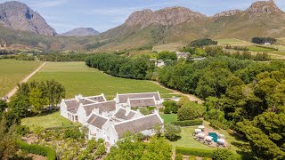 Spectacular wine and guest Farm in the heart of the Franschhoek Valley [upl. by Uhsoj178]