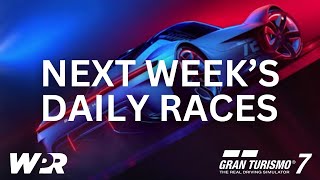 Next week’s Daily Races on GT7 [upl. by Tabbie]