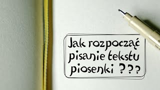 Nie Zaczynaj Tekstu Piosenki Od PUSTEJ KARTKI  monoEPIZODzik 21 [upl. by Atsocal]