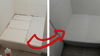 How to remove and replace grout from tiles  The easy way [upl. by Julee347]