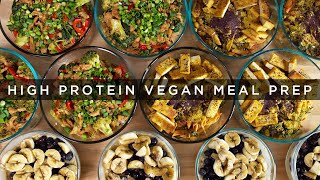 HighProtein VEGAN Meal Prep No Supplements Needed [upl. by Neelia877]