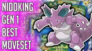 Nidoking Gen 1 Best Moveset  Nidoking Best Moveset Pokemon Red Blue Yellow Version Guide [upl. by Anilasor640]