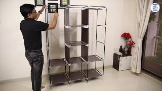 KUMAKA  Foldable Wardrobe  Follow the assembly steps [upl. by Atekahs]