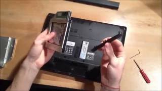 Acer Aspire 4741G adding 2nd HDD  SSD using DVD  optical drive bay [upl. by Eilsel]