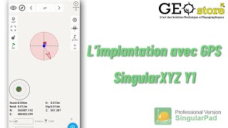 Limplantation des points topographique avec GPS singularXYZ et SR2 [upl. by Elburr444]