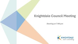 Knightdale Joint Public Hearing  September 19 2024 [upl. by Lienhard]