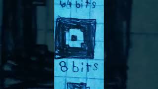 64 bits 32 bits 16 bits 8 bits 4 bits 2 bits 1 bits [upl. by Alliuqahs]