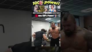 Will Tennyson Punches Eddie Hall With 100 Power [upl. by Eatnod]