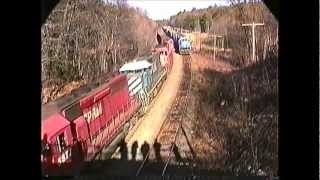 CP Rail powered empty Bow NH coal train Bow to FitchburgMA 03091991 [upl. by Menard860]