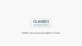 GUIDA Scaricare gli audiolibri su iTunes [upl. by Irtak]