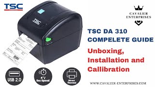 TSC DA310 thermal label printer for AMAZON  Complete guide  drivers installation  calibration [upl. by Nay]