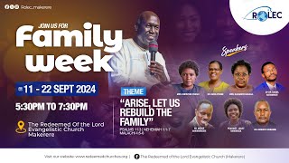 REDEEMED FAMILY WEEK SUNDAY SERVICE  22ND  SEPT 2024 [upl. by Enaz]