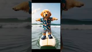 AI Dog to the Beach in EUROPE 😍 Cachorro para a Praia🤩Mit dem Hund zum Strand 😘funny subscribe [upl. by Ennayr]