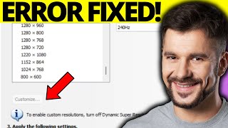 Fix Custom Resolution Greyed Out on Nvidia Control Panel  Full Guide [upl. by Allemat]