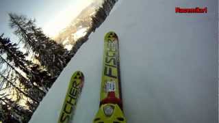 Ski very fast  Flachau Wagrain Rote 8  Ski Amadé Austria  GoPro HD Hero [upl. by Harlie107]