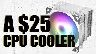 25 𝘾𝙋𝙐 𝘾𝙊𝙊𝙇𝙀𝙍  Vetroo V5 White CPU Air Cooler Review [upl. by Iv724]