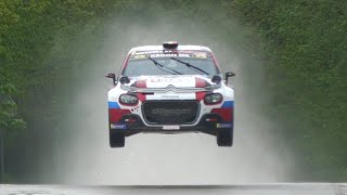 Rallye de Wallonie 2024  Massive Jump  Mistakes  Pure Sound [upl. by Enelyw]