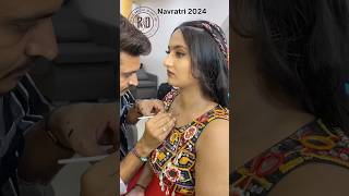 Navratri Vibe 2024 🥰💥🪄 Hairstyles and makeup 💄 rajeshbaldaniya navratri 2024 vadodara [upl. by Keeler]