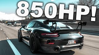 MADNESS 850hp Porsche GT2 RS  FULL THROTTLE [upl. by Millisent]