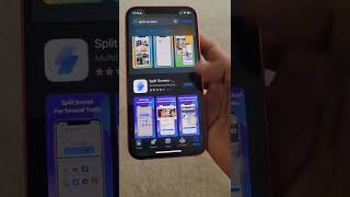 how to do split screen multitasking on iPhone shorts iphone iphonetricks [upl. by Leahci995]