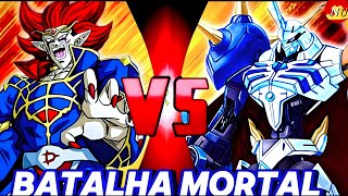 Demigra Vs Omegamon  Dragon Ball Hereos Vs Digimon  BATALHA MORTAL [upl. by Bahr103]