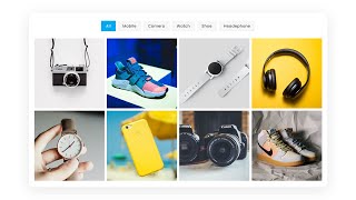 Responsive Portfolio Filter Gallery using HTML CSS amp Javascript  Filterable Image Gallery [upl. by Ynagoham]