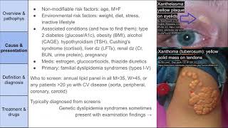 Hypercholesterolemia lipids statins etc [upl. by Zabrina]