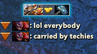 When everybody is carried by Techies  Immortal Ranked [upl. by Hubsher]