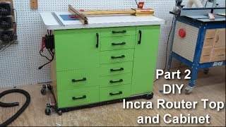 DIY Incra Router Table and Cabinet Part 2 [upl. by Nwahsad]