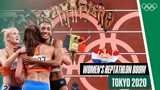 Full Heptathlon 800m Run at Tokyo 2020 🏃‍♀️ [upl. by Aicekal]