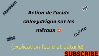 réactions des solutions acides et solutions basiques avec quelques métaux ملخص راااااائع وبسييييييط [upl. by Esimorp419]