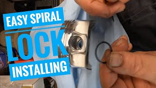 How to install wrist pin spiral locks dssracingpistons [upl. by Yorel899]