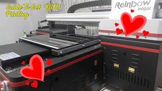 UV Printer Instructions For Rainbow UV Desktop Printer [upl. by Anihta]