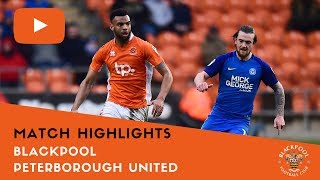 Match Highlights  Blackpool 1 Peterborough United 1 [upl. by Conney]