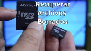 Recuperar Archivos Borrados de la microSD  Gadgets Fácil [upl. by Vaughn]