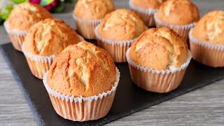 Easy plain vanilla muffin recipe Super soft and fluffy Easy Baking [upl. by Renat]