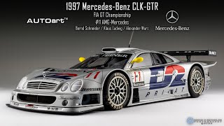 112 AUTOart 1997 MercedesBenz CLKGTR 11 FIA GT Showcase [upl. by Clite501]