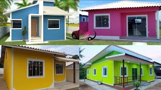 20 IDEIAS DE CORES PARA FACHADAS DE CASAS SIMPLES  Casas Populares  MINHA CASA MINHA VIDA 2024 [upl. by Annaoj489]