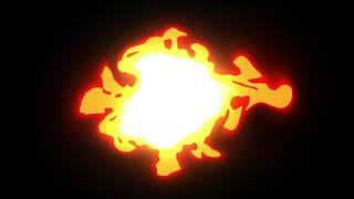 Fire Sticker 95  4K Sticker  No Copyright  Motion Graphics  Animation  Stock Footage [upl. by Eneryc]